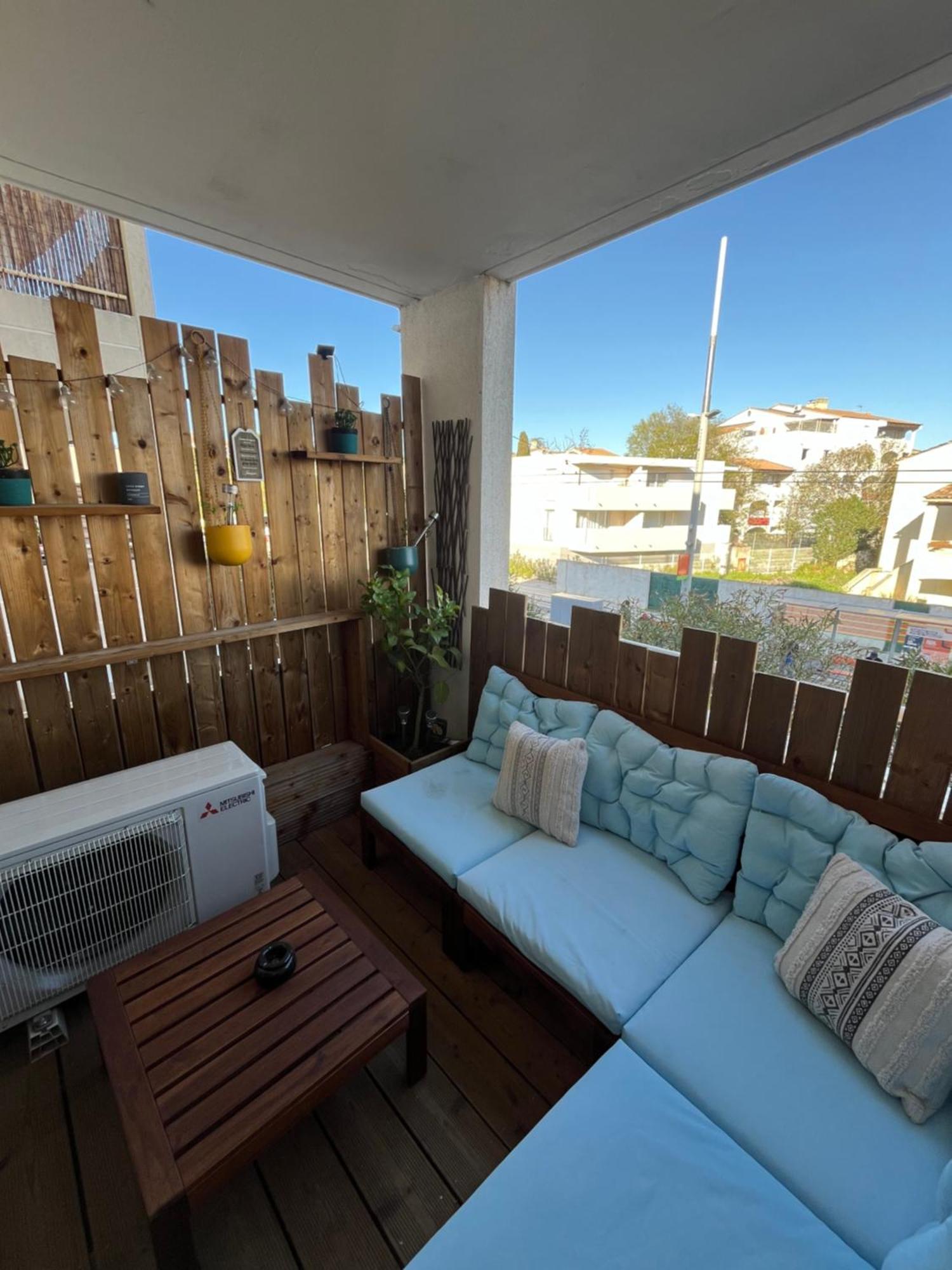 Joli T2/ Tram/ Clim/ Parking/ Wifi/ Piscine Daire Montpellier Dış mekan fotoğraf